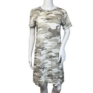 Dylan Dress Womens XS Camo Crew T-Shirt Cotton Camouflage Streetwear Casual